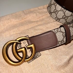 GG belt with double G buckle